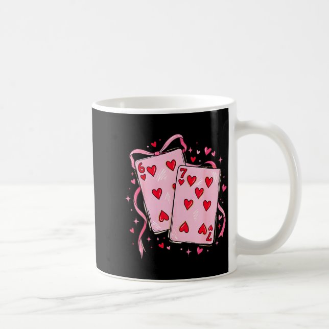 Caneca De Café Valentine 6 7 Valentines Day Matching Couple Heart (Direita)