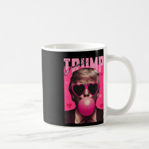 Caneca De Café Valentine Engraçado Trump Chiclete Rosa Cute Trump