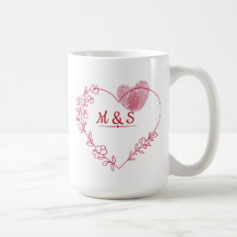 Caneca De Café Valentine Fingerprint Heart  Mug