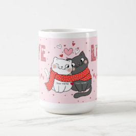 Caneca De Café Valentine’s Day Gift for Cat Moms & Cat Dads