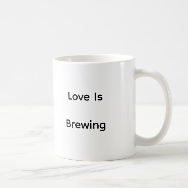 Caneca De Café Valentine’s Day Love Quote Printed Mug (Direita)