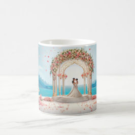 Caneca De Café  Valentine’s Day Romantic Couple Silhouette Love 