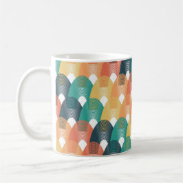 Caneca De Café Valentine Vibes Art Nouveau Pattern