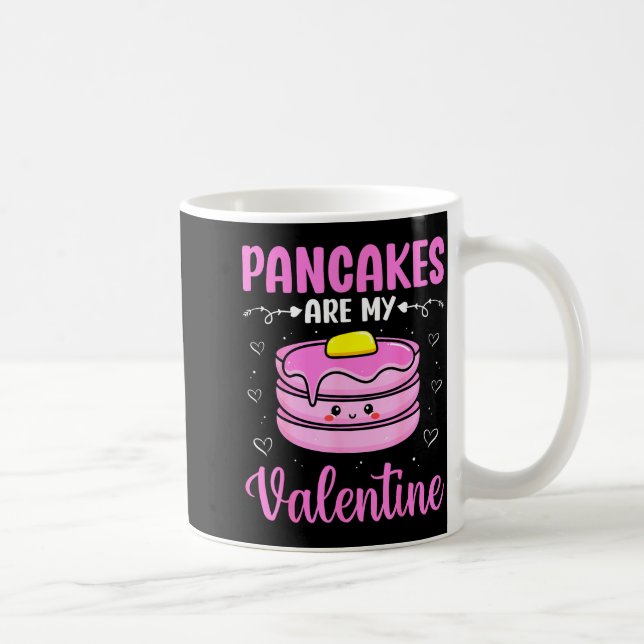 Caneca De Café Valentine's Day Couple - Pancakes Are My Valentine (Direita)