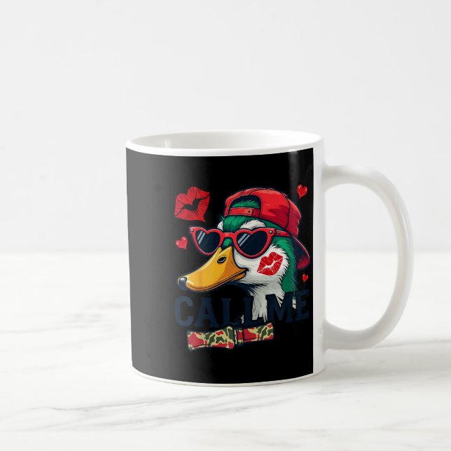 Caneca De Café Valentine's Day Duck Hunting Camo Call Me Toddler  (Direita)
