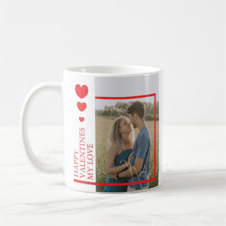 Caneca De Café Valentines Day Hearts Custom Photo