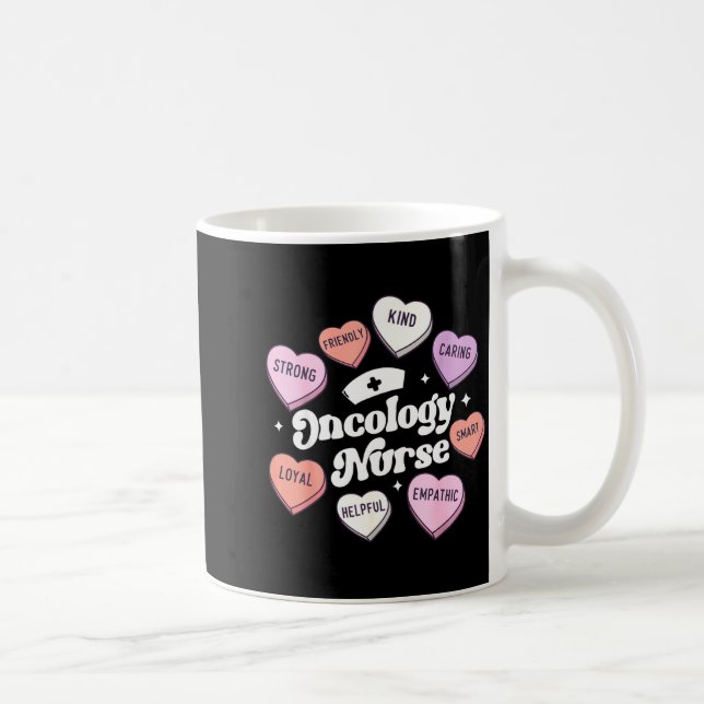 Caneca De Café Valentines Day Oncology Nurse Cancer Suprt Groovy  (Direita)
