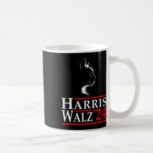 Caneca De Café Valsa 2024 Gato Engraçado Vota Em Kamala Harris Ti
