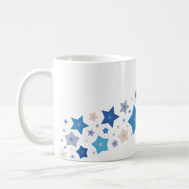 Caneca De Café Valsa Celestial (Diagonal) (Esquerda)