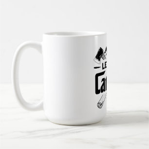 Caneca De Café Vamos acampar, acampar vibrações