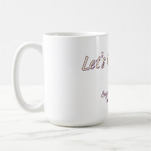 Caneca De Café Vamos celebrar o noivado de nome data amarelo