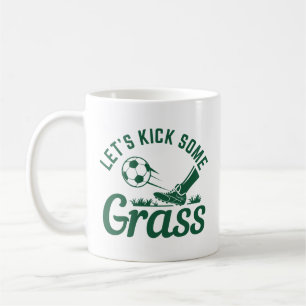 Caneca De Café Vamos chutar um pouco de grama