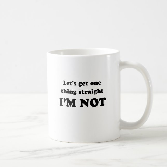 Caneca De Café Vamos deixar uma coisa clara (Direita)