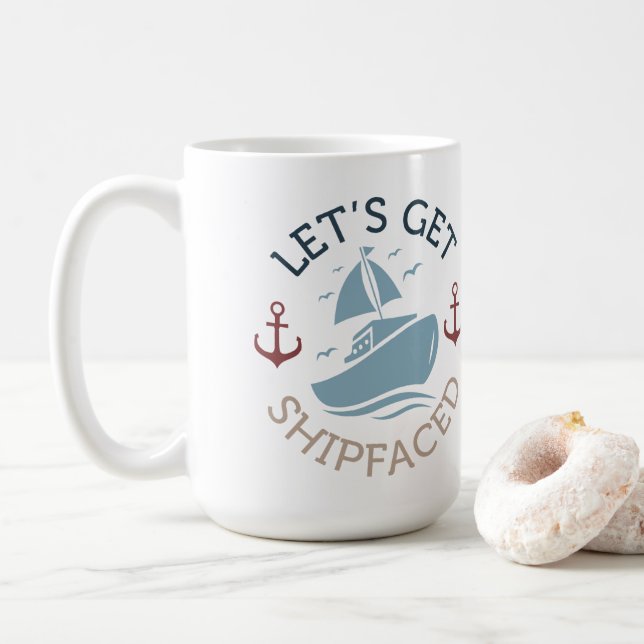 Caneca De Café Vamos Entregue (Com Donut)