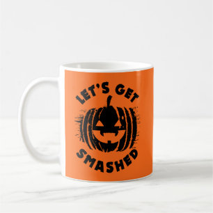 Caneca De Café Vamos Esmagado Engraçado Bebendo Cote Halloween