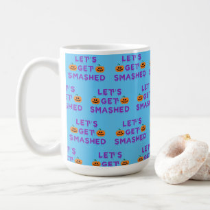 Caneca De Café Vamos Esmagado (Pumpkins) Roxo