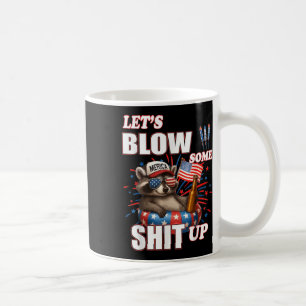 Caneca De Café Vamos Explodir Alguns Guaxinim Bandeira Dos EUA 4