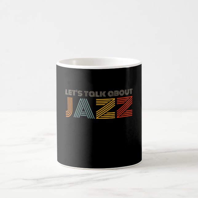 Caneca De Café Vamos fala sobre Jazz Music Retro Mug (Centro)