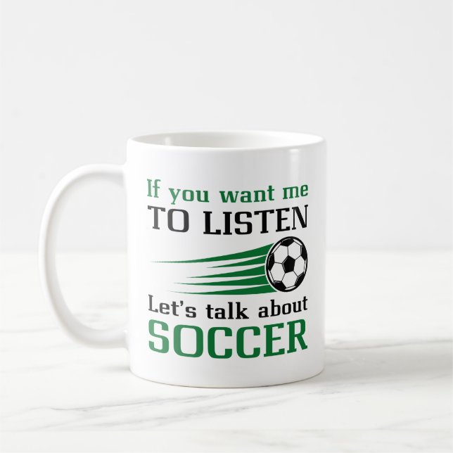 Caneca De Café Vamos Falar Sobre Futebol (Esquerda)