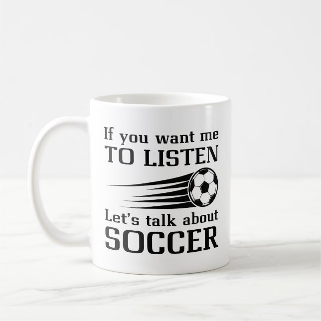 Caneca De Café Vamos Falar Sobre Futebol (Esquerda)