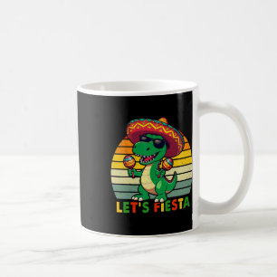 Caneca De Café Vamos Festa Dinossauro Mexicano Cinco De Mayo Cria