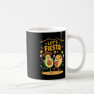 Caneca De Café Vamos Festa Taco Abacate Divertido Cinco De Mayo M