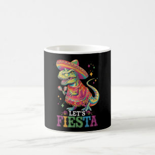Caneca De Café Vamos Festejar Cinco De Maio T Rex Dinossauro
