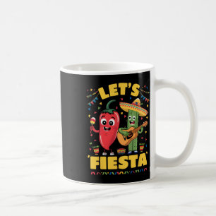 Caneca De Café Vamos Festejar México Festa Taco Guitarra Cacto Ci