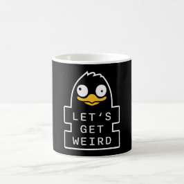 Caneca De Café Vamos Ficar Estranhos Pinguim Humor Excêntrico Cit