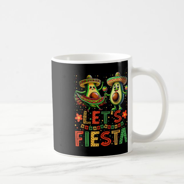 Caneca De Café Vamos Fiesta 5 Cinco De Mayo Para Mulheres Rapazes (Direita)