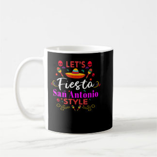 Caneca De Café  Vamos Fiesta San Antonio Style Party Cinco Felize
