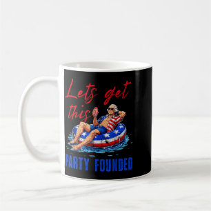 Caneca De Café Vamos Fundar Este Float de Piscina de Festa EUA 4