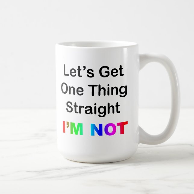 Caneca De Café Vamos ganha uma coisa, Hetero... (Direita)