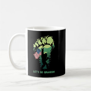 Caneca De Café Vamos Go Brandon Bigfoot American Flag