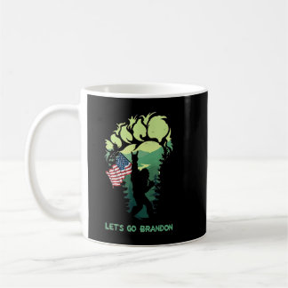 Caneca De Café Vamos Go Brandon Bigfoot American Flag