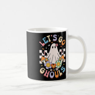 Caneca De Café Vamos Ir Ghouls Halloween Ghost Outfit Ret
