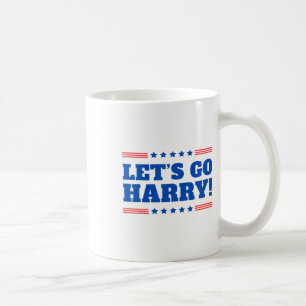 Caneca De Café Vamos Ir Harry - Você está votando Trump hoje Engr