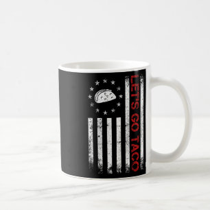 Caneca De Café Vamos Lá Camiseta Funny Usa Flag Taco Para Homens