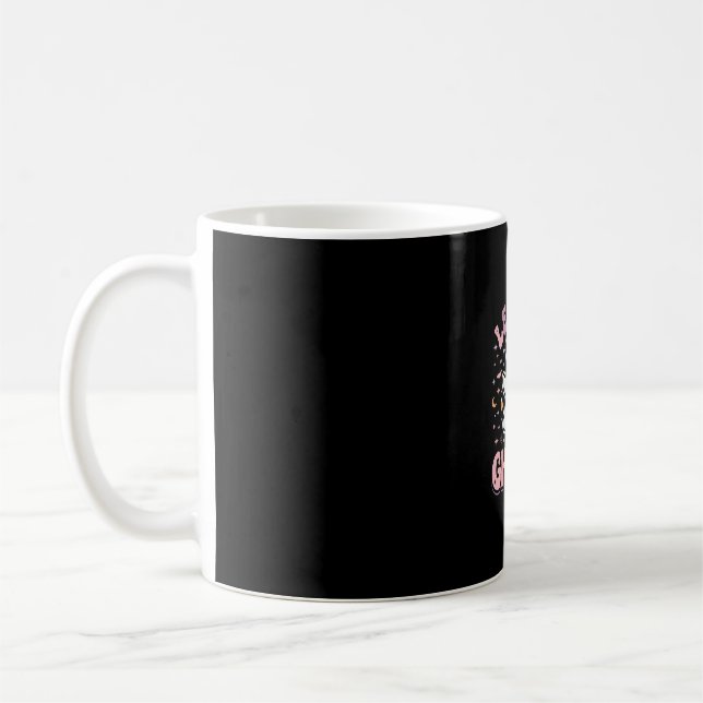 Caneca De Café Vamos Lá Espíritos Fofos de Halloween Design Gráfi (Esquerda)