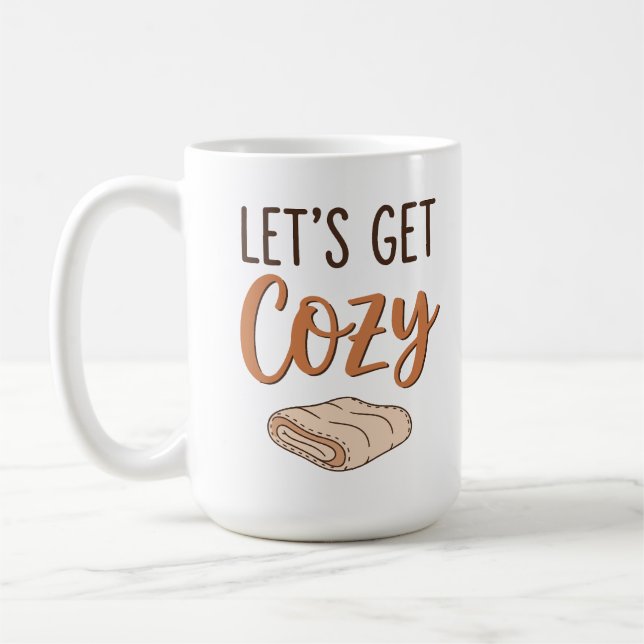 Caneca De Café "Vamos Obter Cozy" (Esquerda)