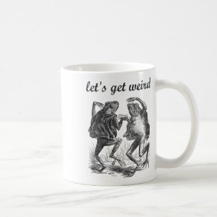 Caneca De Café Vamos Obter Sapos Dançantes Estranhos Leite Estran