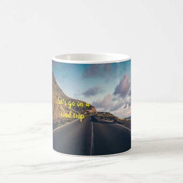 Caneca De Café Vamos para viajar de carro (Centro)