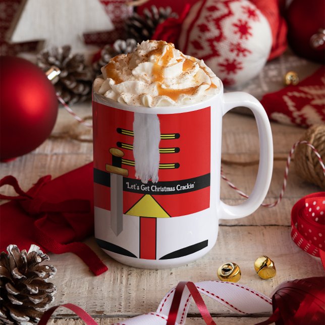 Caneca De Café Vamos Pega Nutcracker De Natal (Criador carregado)