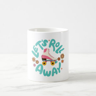 Caneca De Café Vamos rolar para fora Skates do cilindro