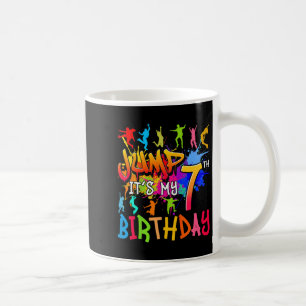 Caneca De Café Vamos Saltar É Meu 7º Aniversário Tapete De Trampo