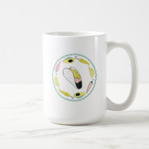 Caneca De Café Vamos Taco Sobre Amor  Círculo de elemento do TAC