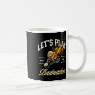 Caneca De Café Vamos Tocar Dminton Shuttle