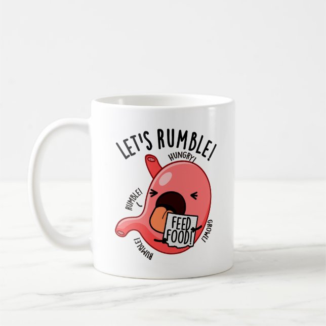 Caneca De Café Vamos Troar Piada Engraçada de Barriga  (Esquerda)