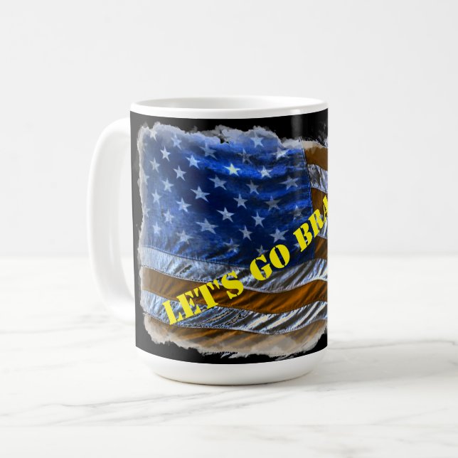 Caneca De Café Vamos vai Brandon! (Frente Esquerda)