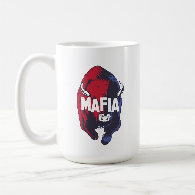 Caneca De Café Vamos Vai Buffalo Nova York Máfia! (Esquerda)